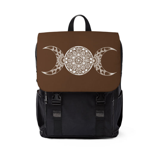 Triple Moon Goddess Mandala Backpack