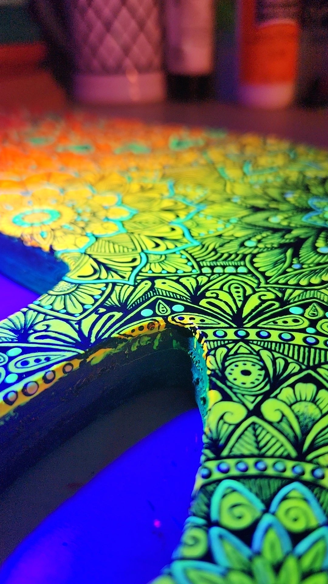 Neon Mandala Elephant
