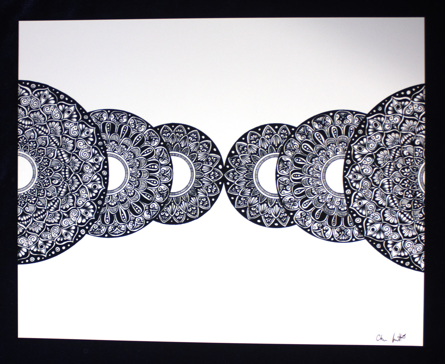 Mirrored Mandala Print