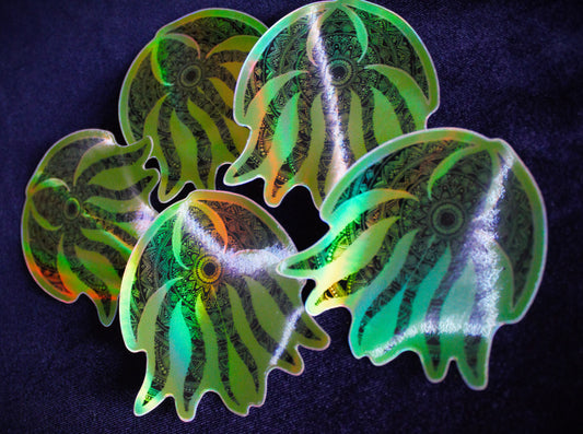 Holographic Cthulu Mandala Sticker