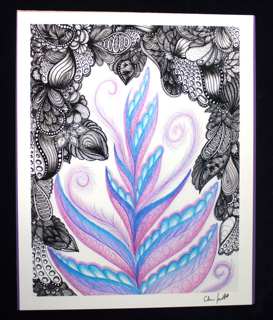 Purple Fern Print