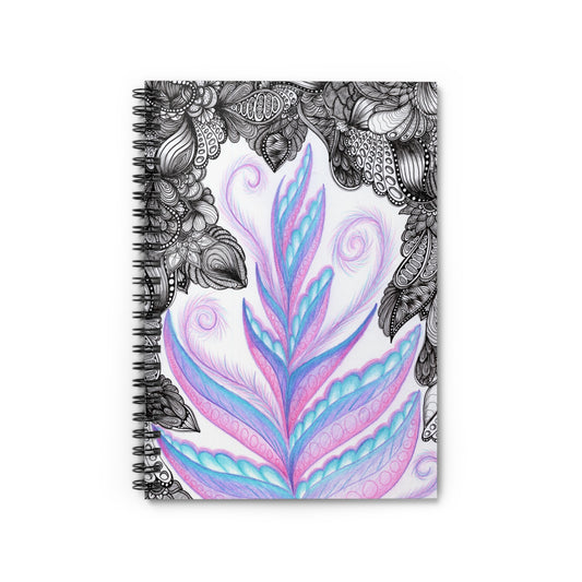 Purple Fern Spiral Notebook