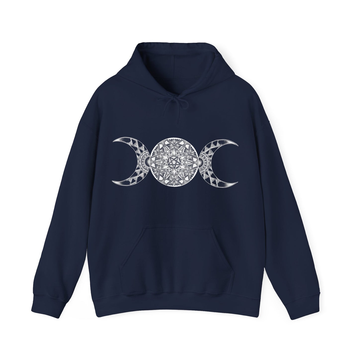 Triple Moon Goddess Mandala Hoodie
