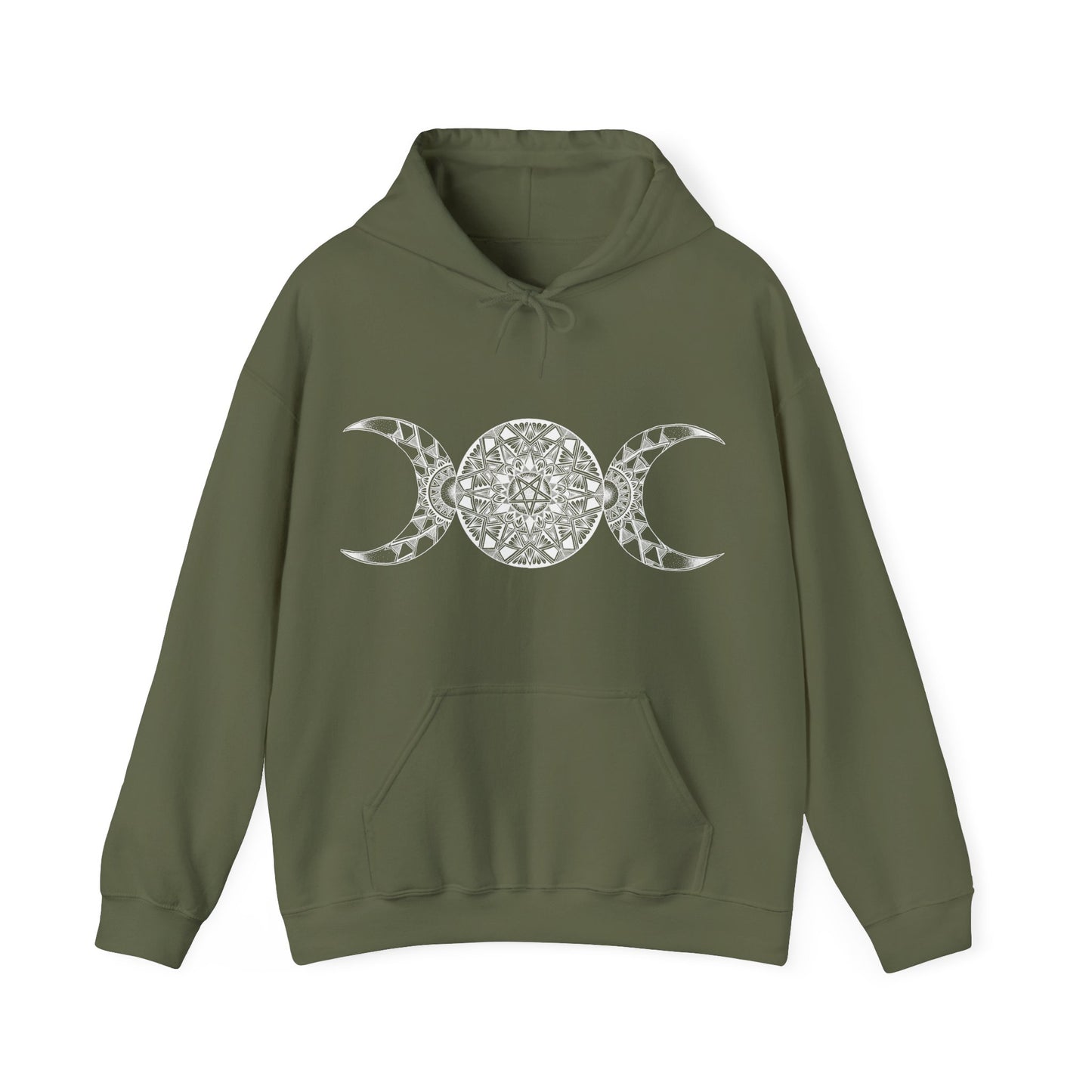 Triple Moon Goddess Mandala Hoodie