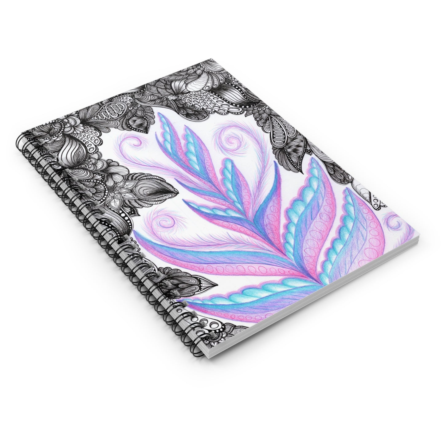Purple Fern Spiral Notebook