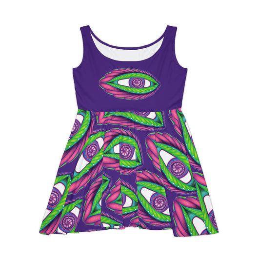 Jungle Eyes Skater Dress