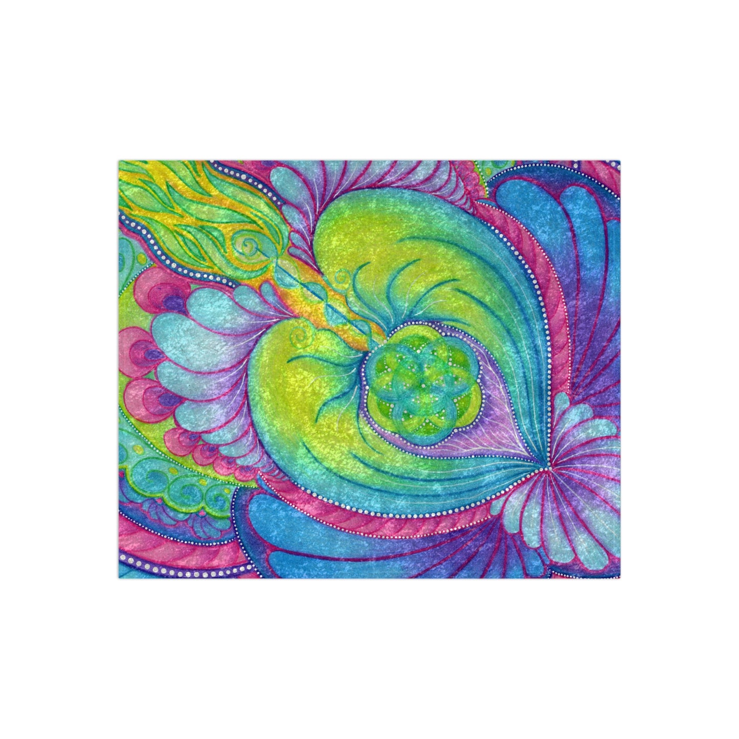 Whimsy Flow Crushed Velvet Blanket