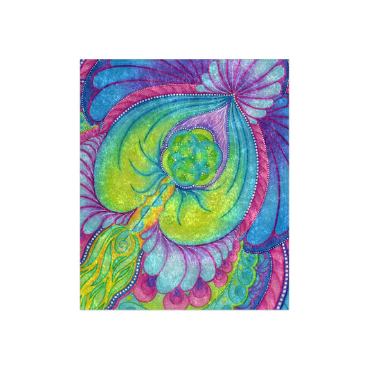 Whimsy Flow Crushed Velvet Blanket