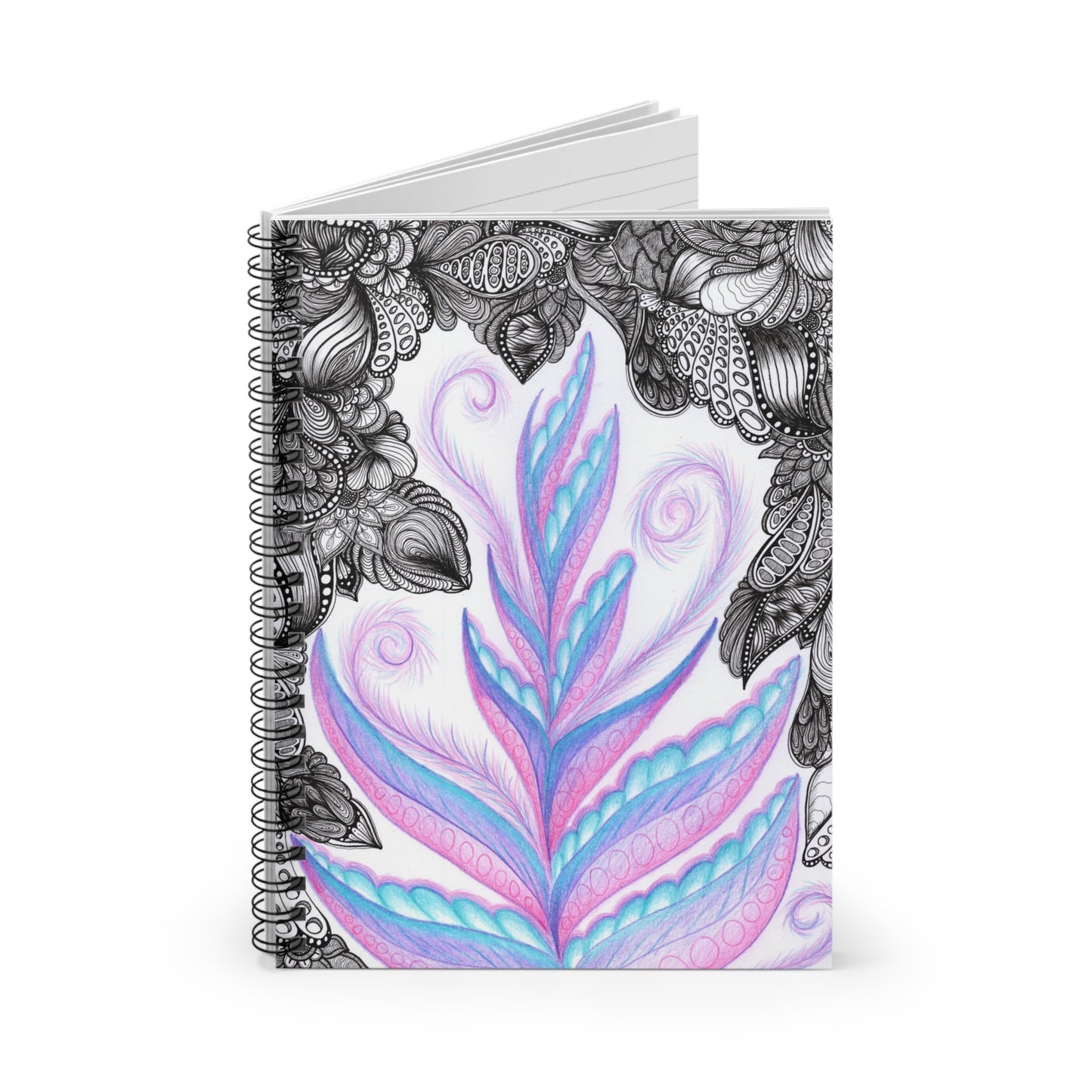 Purple Fern Spiral Notebook