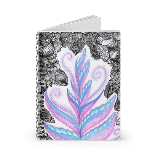 Purple Fern Spiral Notebook