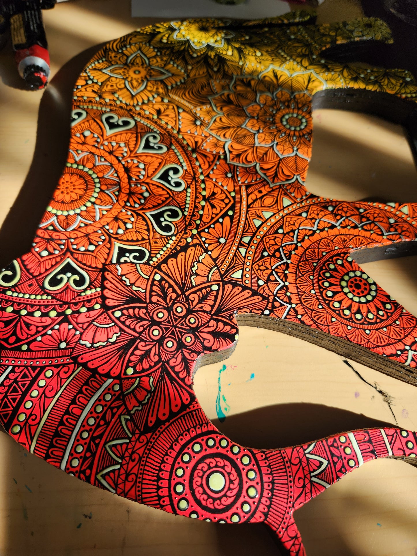 Neon Mandala Elephant