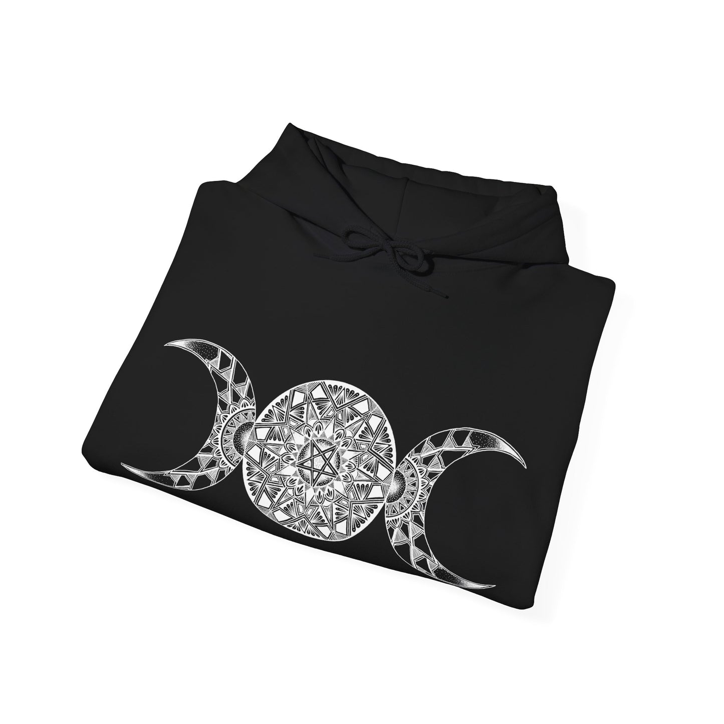 Triple Moon Goddess Mandala Hoodie