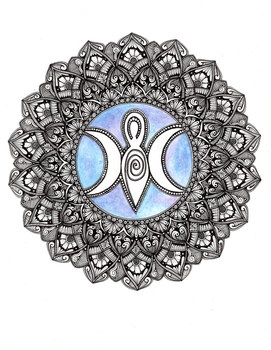 Triple Goddess Mandala Original