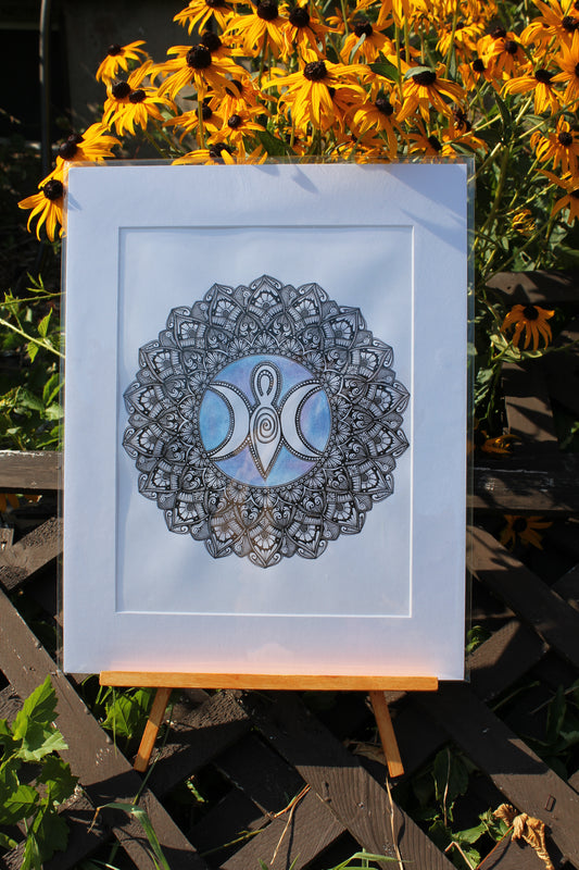 Triple Goddess Mandala Original