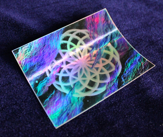Holographic Galaxy Torus Sticker