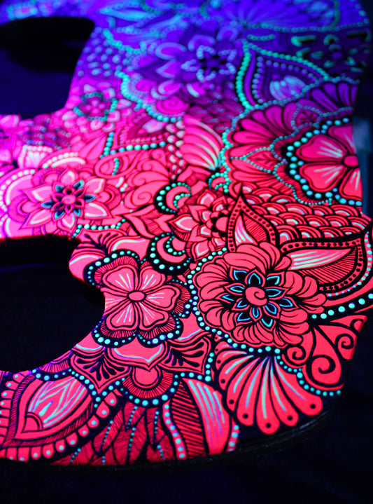 Neon Wooden Elephant