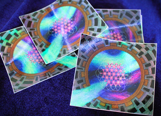 Vortex Holographic Sticker