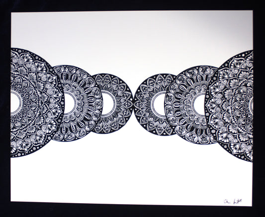 Mirrored Mandala Print
