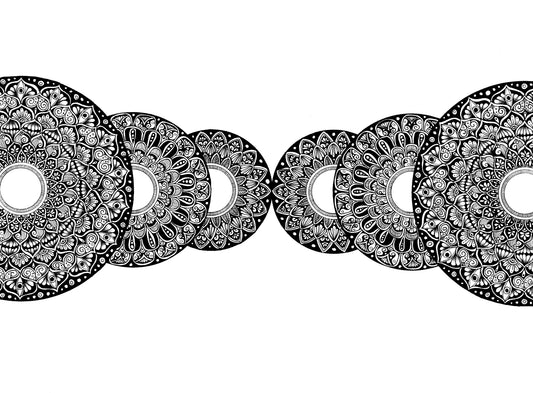 Mirrored Mandala Print