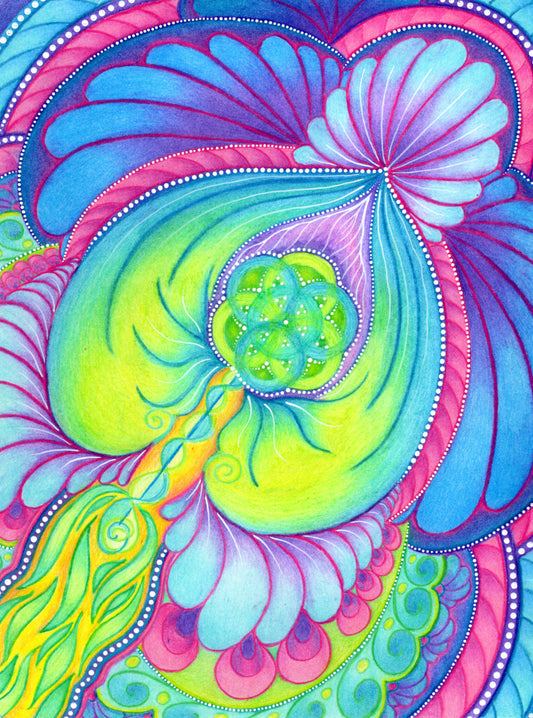 Whimsy Flow Original Drawing