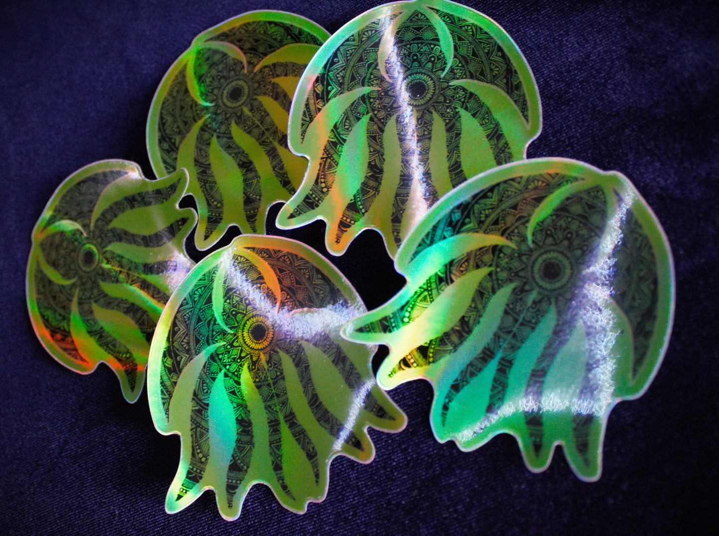 Holographic Cthulu Mandala Sticker