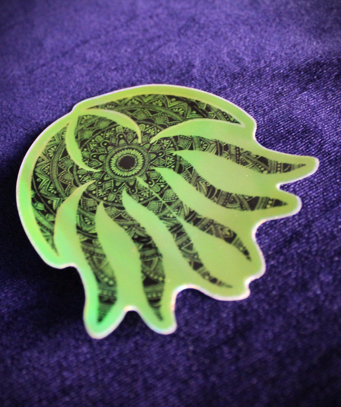 Holographic Cthulu Mandala Sticker