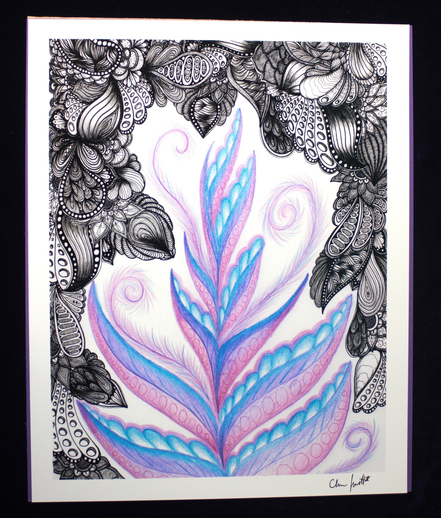 Purple Fern Print
